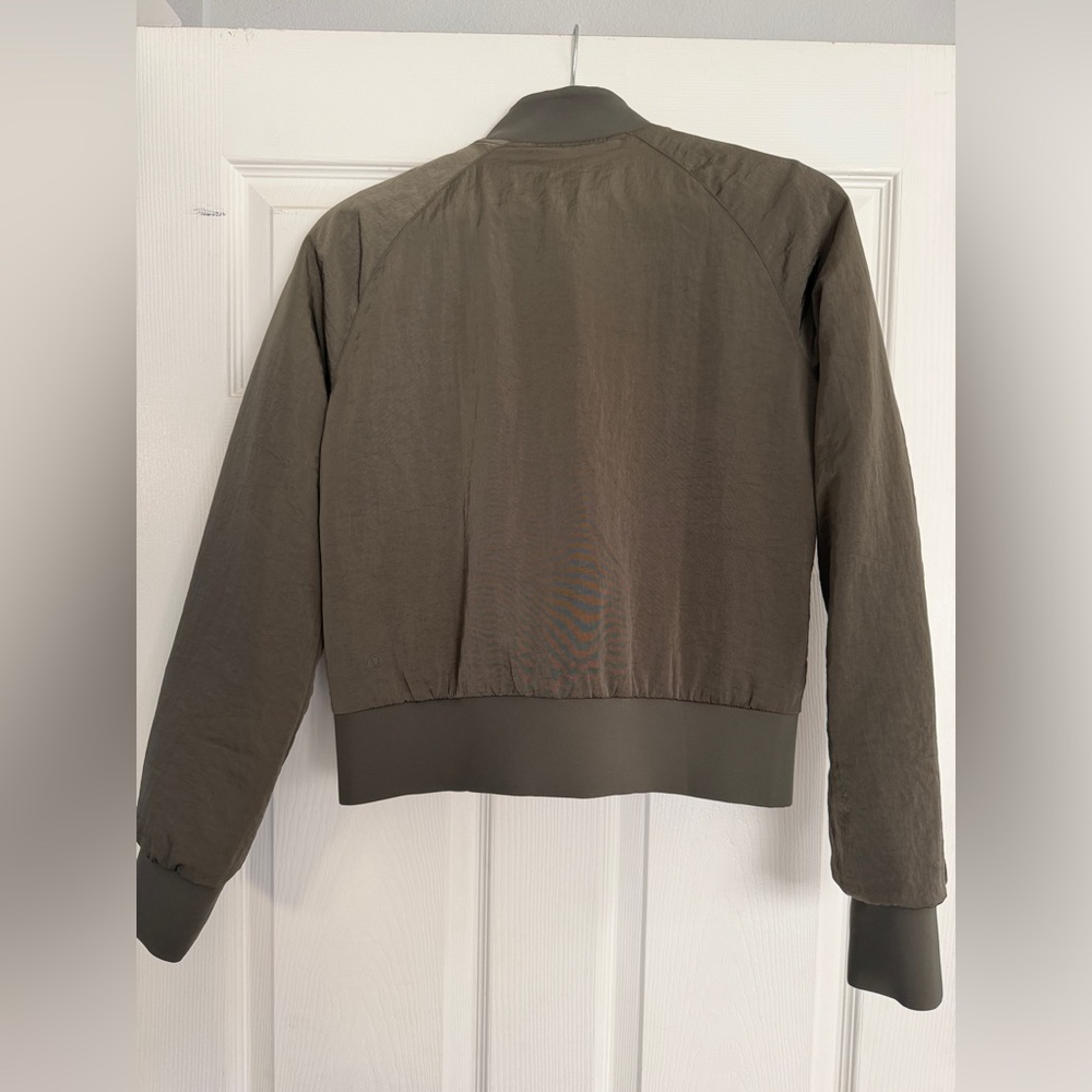 Lululemon Olive Bomber Jacket - Picture 2 of 11